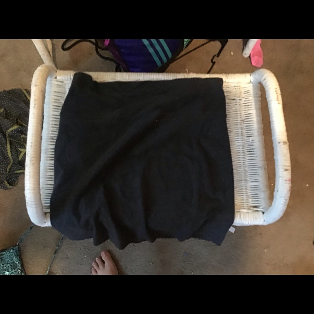 A grey skirt